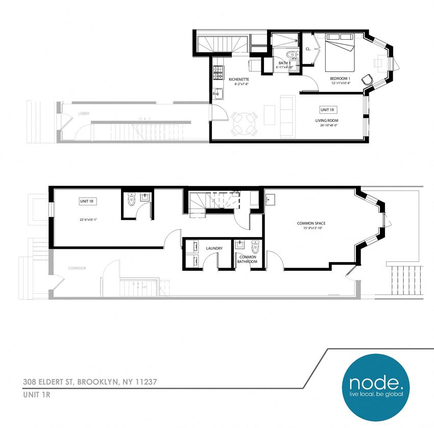 Coliving Room in a Three Bedrooms Duplex